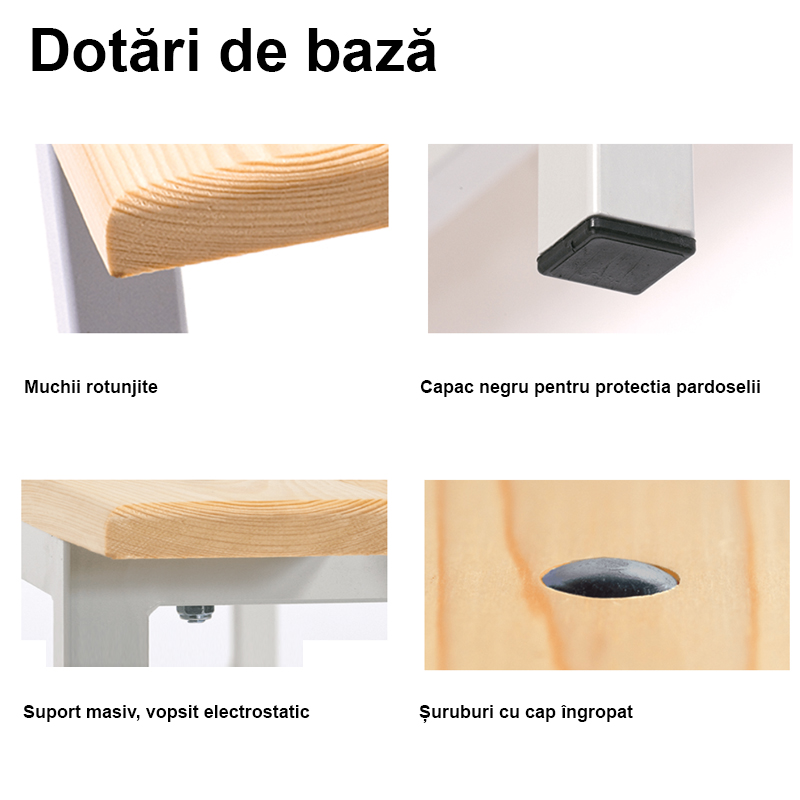 Banca pentru vestiar simpla, 1.5m, OP 1500