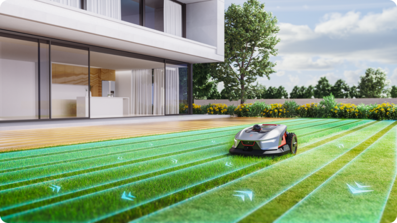 Robot de tuns gazon Sunseeker X4, 1200mp, tehnologie 360° LiDAR 3D, fara fir, conexiune bluetooth + GSM