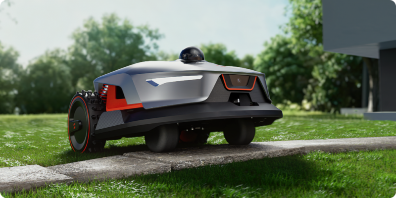 Robot de tuns gazon Sunseeker X4, 1200mp, tehnologie 360° LiDAR 3D, fara fir, conexiune bluetooth + GSM