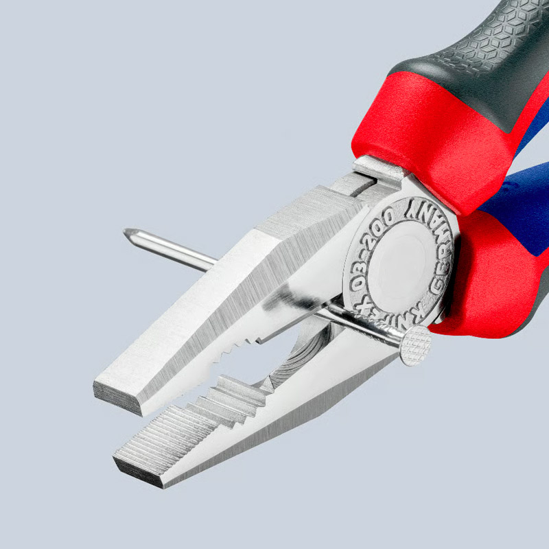 Cleste combinat universal (patent) KNIPEX, 200 mm, manere confort 3 componente