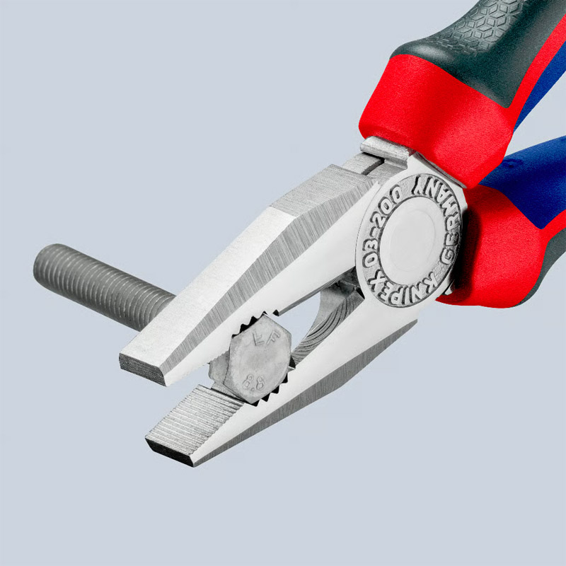 Cleste combinat universal (patent) KNIPEX, 200 mm, manere confort 3 componente