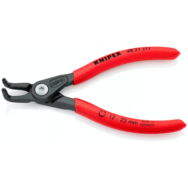 Clește de precizie KNIPEX pentru inele de siguranță interioare cu alezaje, Ø 12-25 mm, 130 mm, 105 g