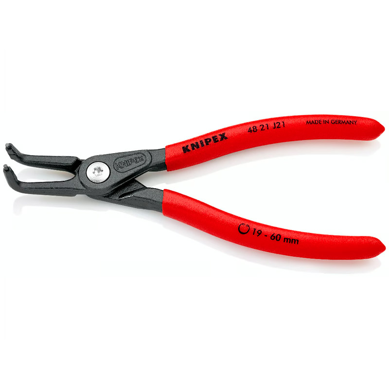 Clește de precizie KNIPEX pentru inele de siguranță interioare cu alezaje, Ø 19-60 mm, 165 mm, 175 g
