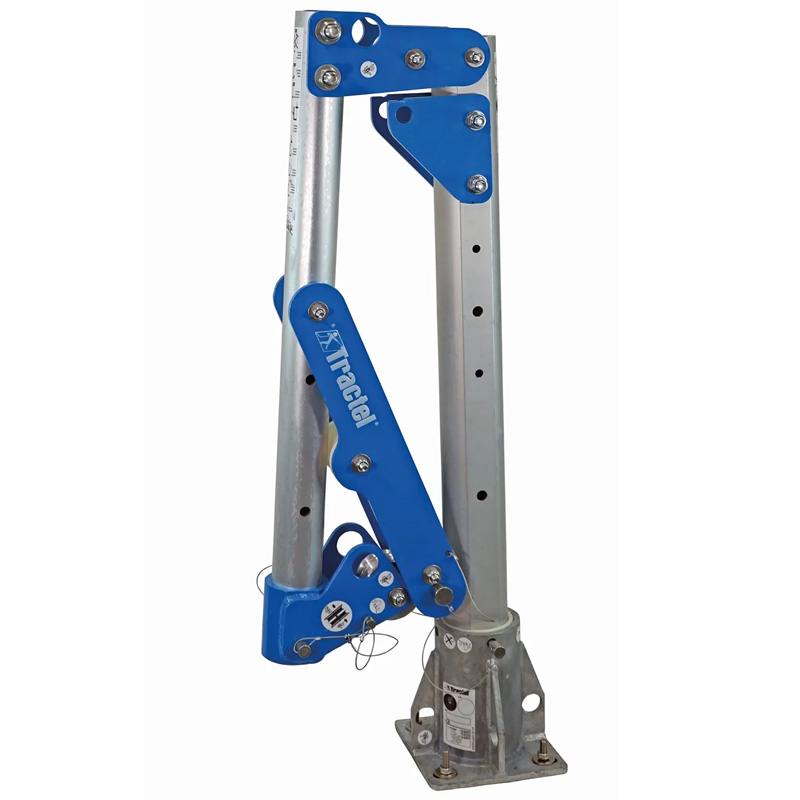Macara pivotanta de coborare/ridicare TRACTEL Davitrac 18m, max. 500kg, fixare pe placa