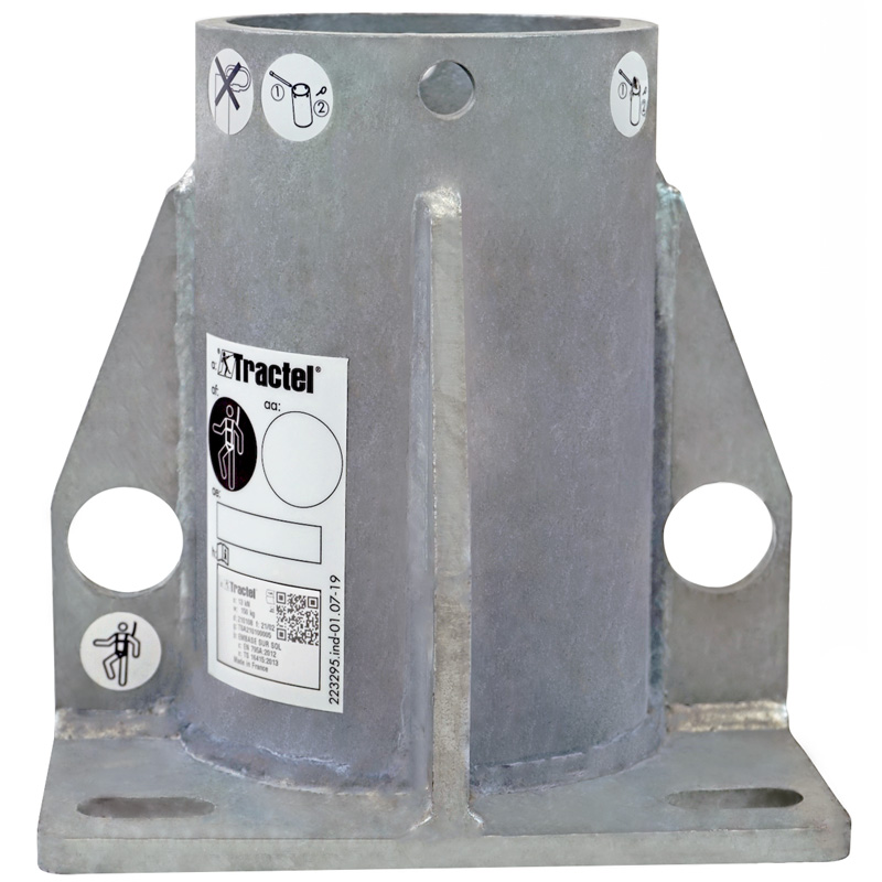 Macara pivotanta de coborare/ridicare TRACTEL Davitrac 18m, max. 500kg, fixare pe placa