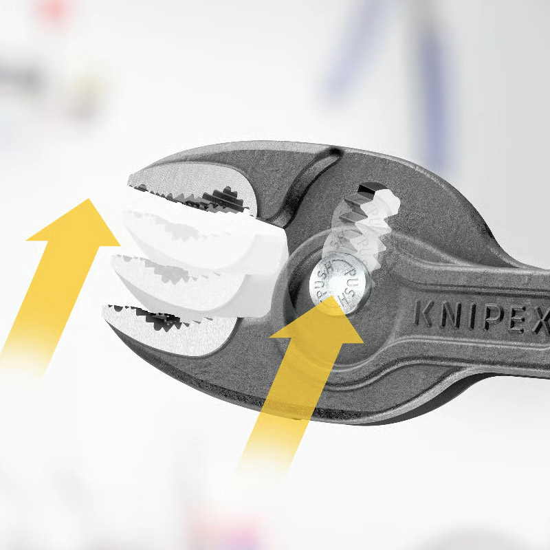 Cleste combinat reglabil KNIPEX TwinGrip cu prindere frontala si laterala, 150 mm