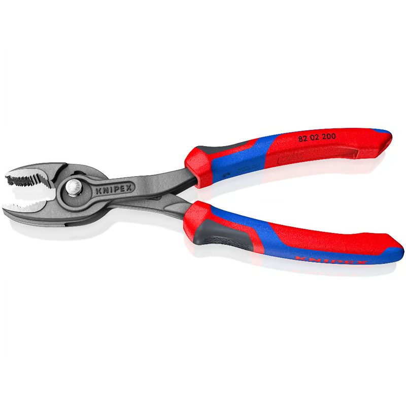 Cleste combinat KNIPEX TwinGrip cu prindere frontala si laterala, 200 mm, in blister