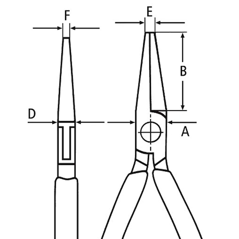 Cleste/patent KNIPEX pentru electronisti, 115 mm, articulatie cu dinti