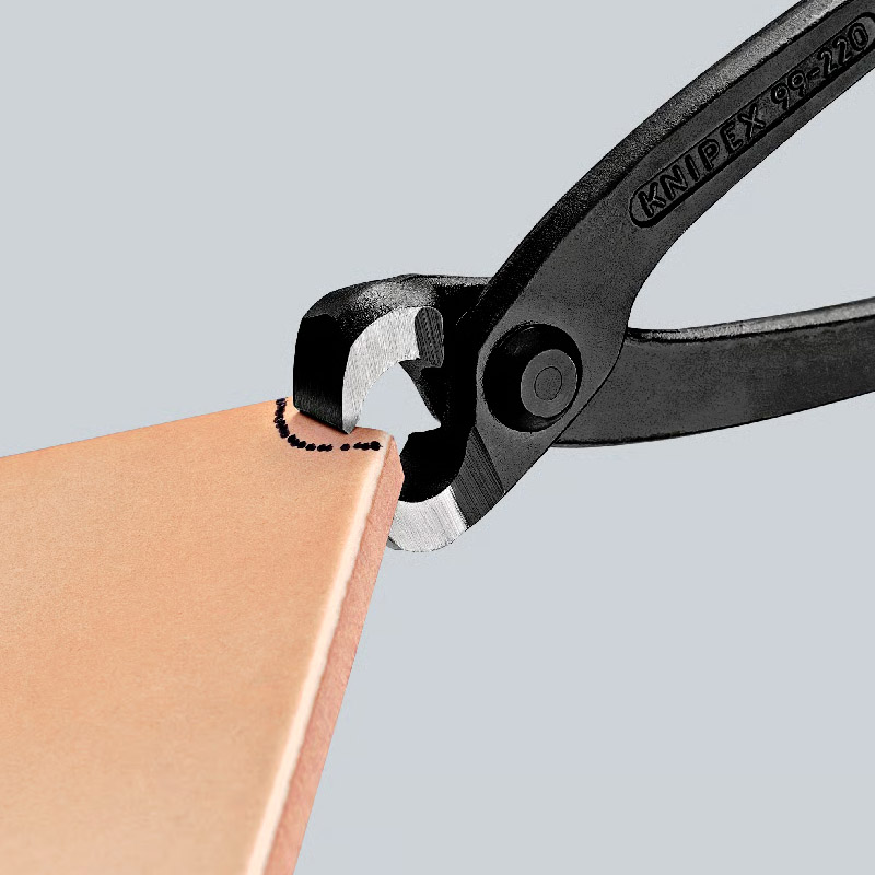 Cleste KNIPEX cu parghie mare, pentru constructori/tamplari/dulgheri/cuie, 200 mm, 247 g, in blister