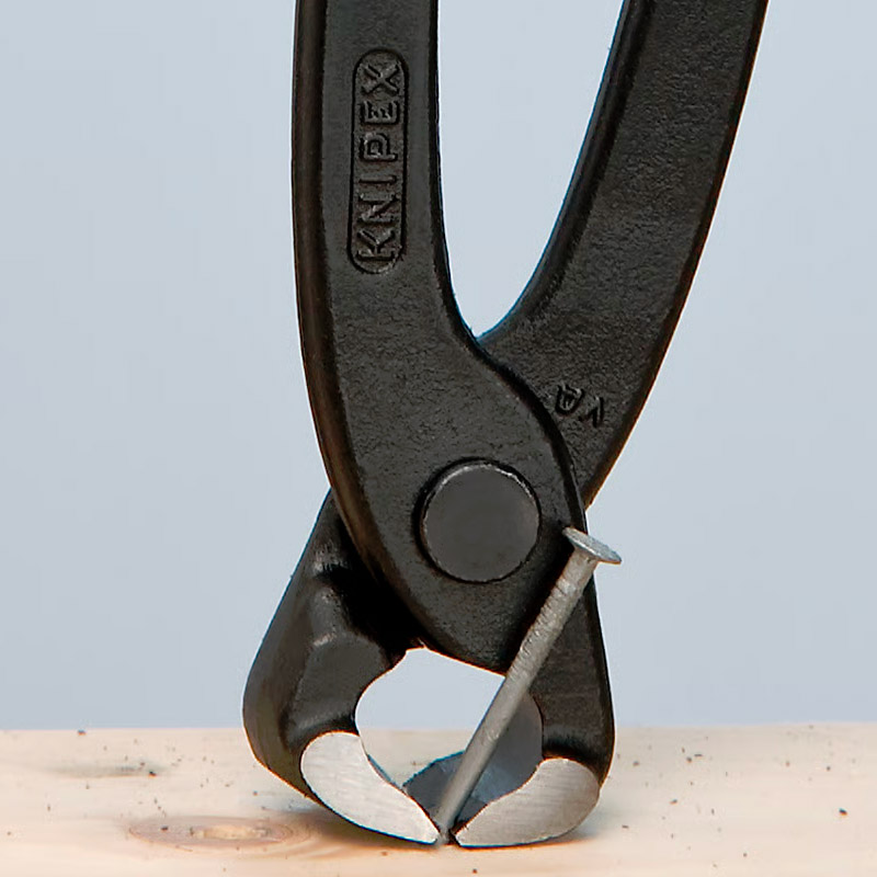 Cleste KNIPEX cu parghie mare, pentru constructori/tamplari/dulgheri/cuie, 220 mm, 335 g