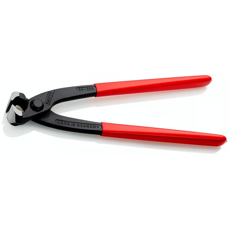 Cleste KNIPEX cu parghie mare, pentru constructori/tamplari/dulgheri/cuie, 220 mm, 365 g, in blister