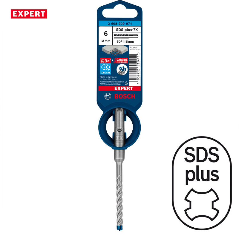 Burghiu Bosch EXPERT SDS-Plus-7X, 6 x 50 x 115 mm