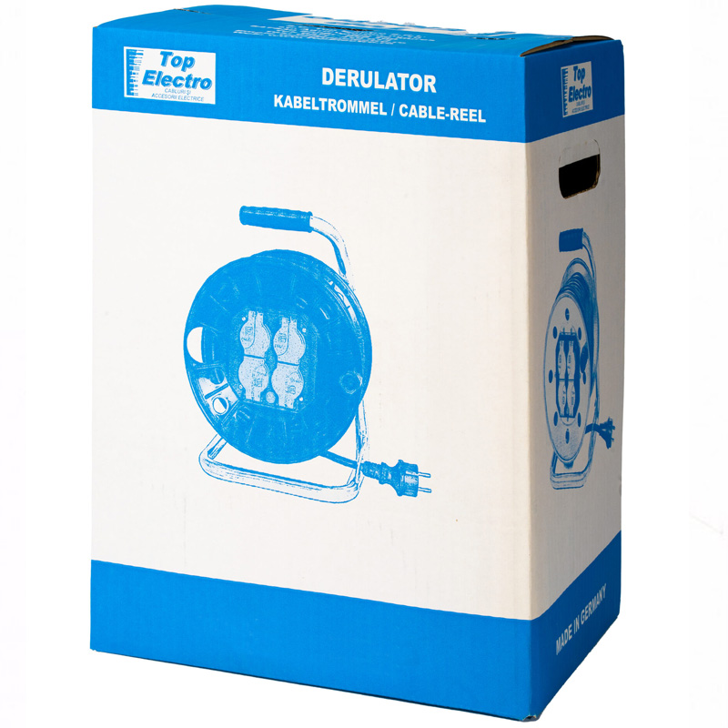 Derulator 4 prize, 3x2.5 / 50m, 3500W, Topelectro