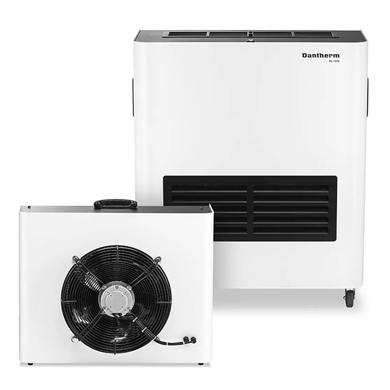 Aparat de aer conditionat portabil Dantherm AC 7000, 7 kW, 1.450m³/h, o unitate exterioara