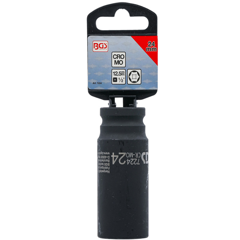 Cheie tubulara lunga de impact BGS, 24mm, 1/2