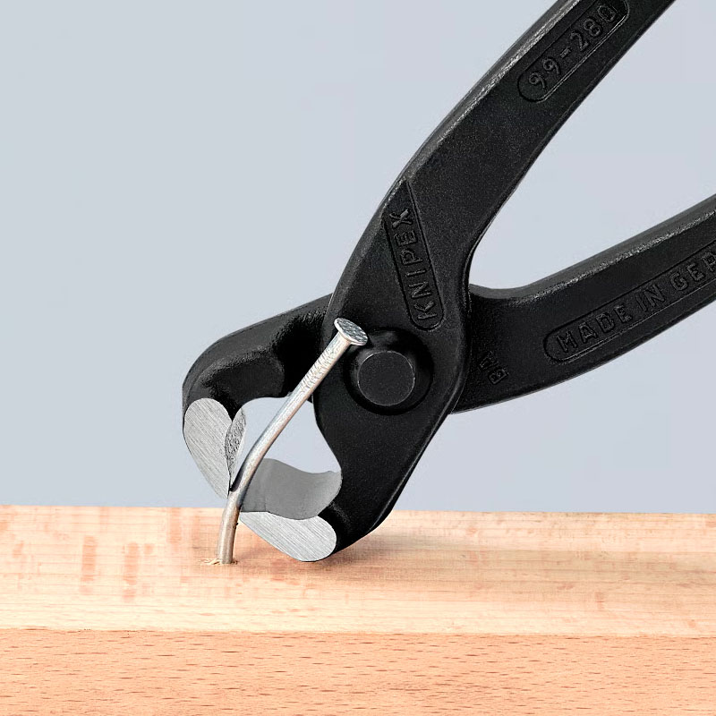 Cleste KNIPEX cu parghie mare, pentru constructori/tamplari/dulgheri/cuie, 300 mm, 548 g