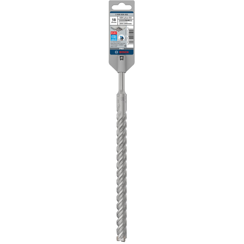 Burghiu SDS-Plus-5X, 18x250x300 mm, BOSCH