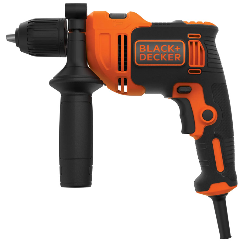 Masina de gaurit cu percutie Black&Decker BEH550A40K-QS, 500W, cu accesorii