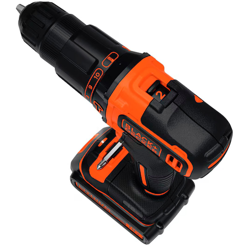 Masina de gaurit/insurubat cu percutie si acumulatori  BLACK&DECKER BDCHD18KB-QW 18V 2x 1.5 Ah, 40 Nm