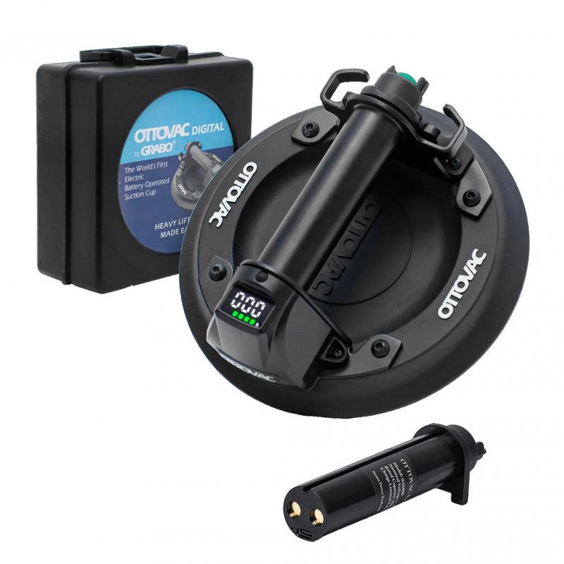 Ventuza electrica cu vacuum GRABO OTTOVAC DIGITAL pentru geamuri, acumulator Li-Ion
