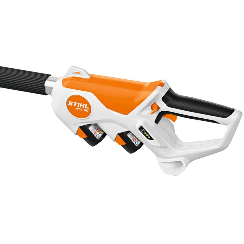 Emondor de inaltime STIHL HTA30 SET cu acumulatori 22V, 2xAS2 si incarcator ALS31, sina 20 cm, lant 1/4