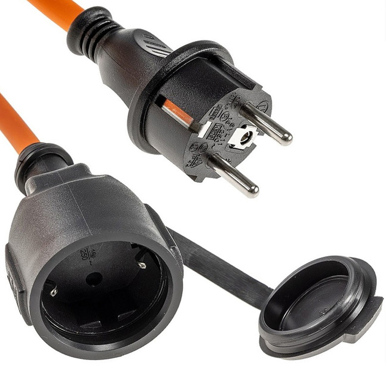 Prelungitor extensibil spiralat pentru santiere 3x1,5 / 1-5m