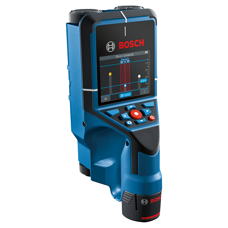Detector de metal cu acumulator 12V, 2Ah, Bosch D-tect 200 C