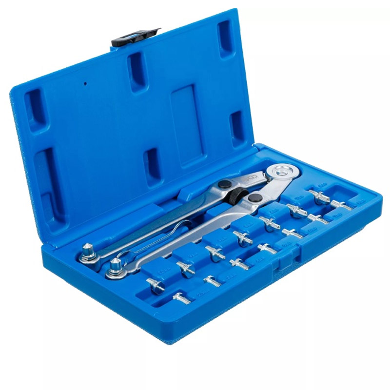 Set cheie cu doi pini si 4 bacuri ajustabila BGS + 8 perechi de pini 2.5-3-4-5-6-7-8-9 mm, max. 102 mm