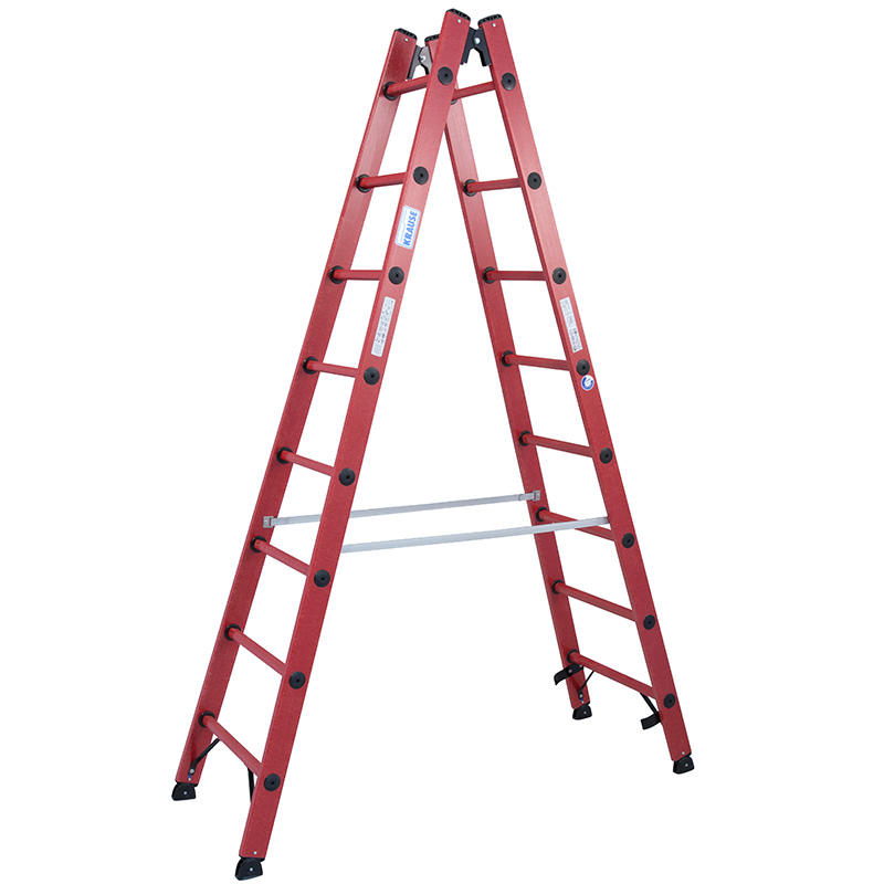 Scara dubla electroizolanta, fibra de sticla, 2x8 trepte, max 28000V