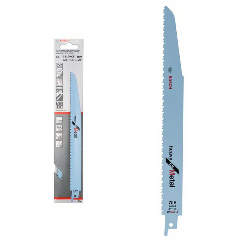 Set 5 panze pentru fierastraie sabie, tip S 1120 CF Heavy