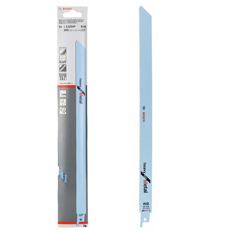 Set 5 panze pentru fierastraie sabie, tip S 1225 VF Heavy