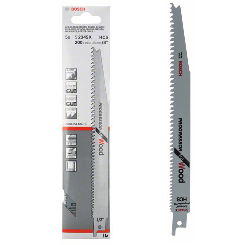 Set 5 panze pentru fierastraie sabie, tip S 2345 X Progressor