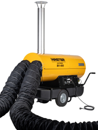 Încălzitor cu motorină MASTER BV 400 - 110kW, ardere indirecta, generator aer cald industrial