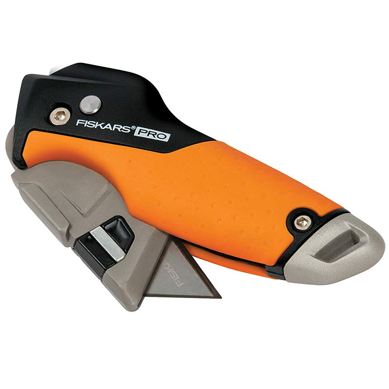 Cutit utilitar pliabil CarbonMax, lama trapezoidala, Fiskars
