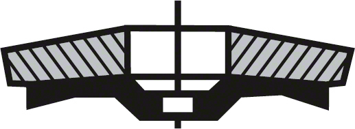 Disc lamelar / evantai de slefuire drept X431, 125 mm, G40