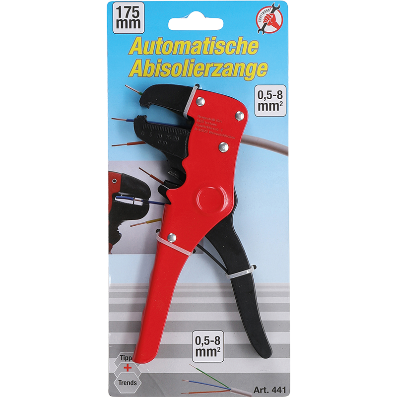 Cleste de dezizolat automat BGS, 0.5-8 mm², 175mm