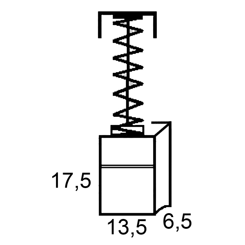 Set perii colectoare pentru MAKITA CB155, CB161, CB153; METABO 316092330