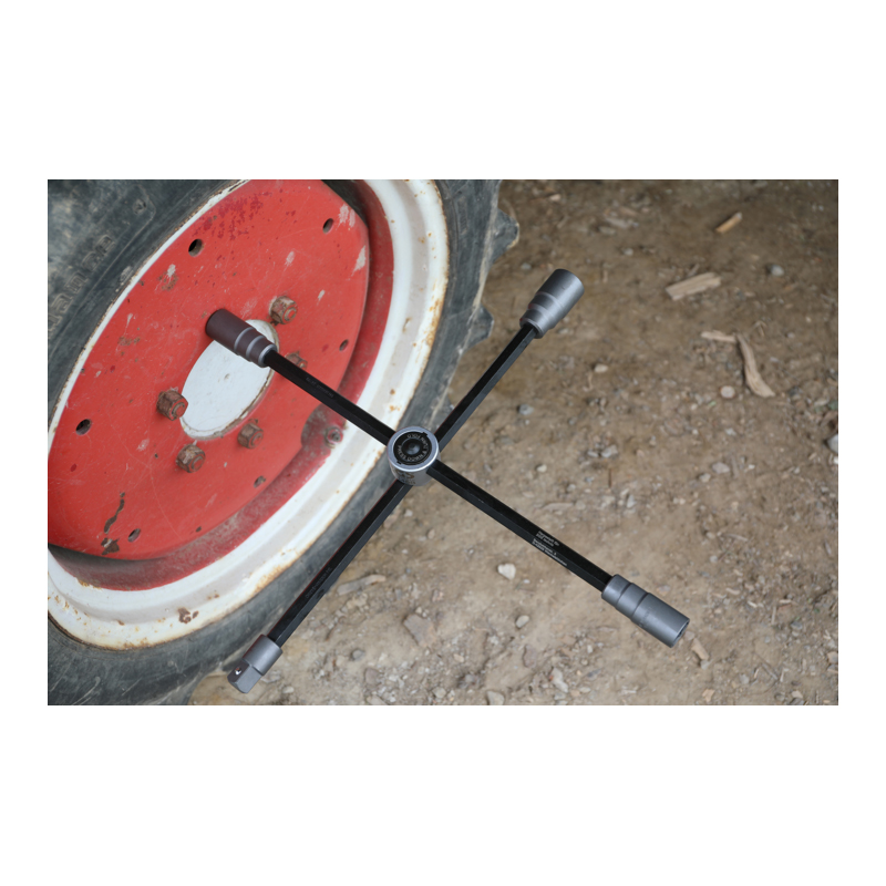 Cheie in cruce camioane, pliabila, brate reglabile