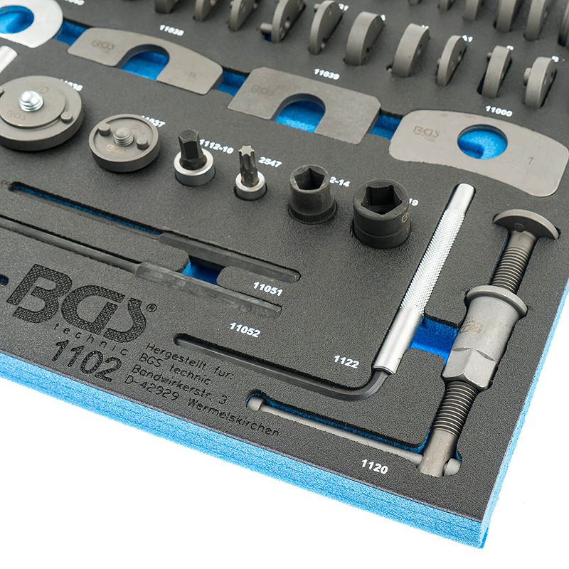 Organizator pentru carucior BGS, 50 piese presat cilindrii frana, 2/3 sertar