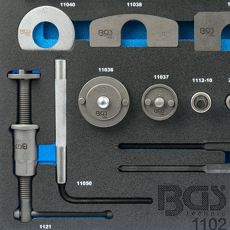 Organizator pentru carucior BGS, 50 piese presat cilindrii frana, 2/3 sertar