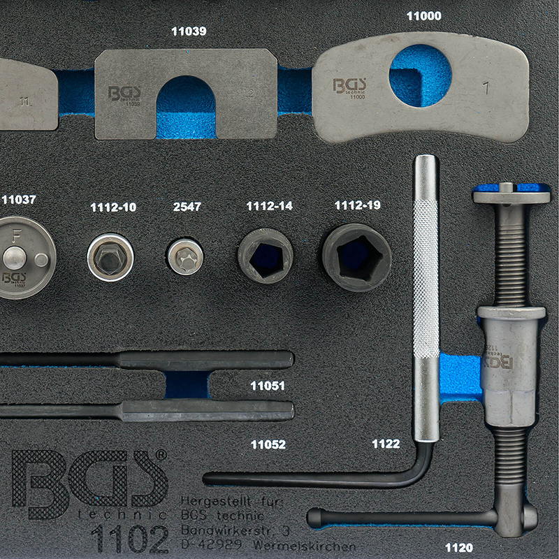 Organizator pentru carucior BGS, 50 piese presat cilindrii frana, 2/3 sertar