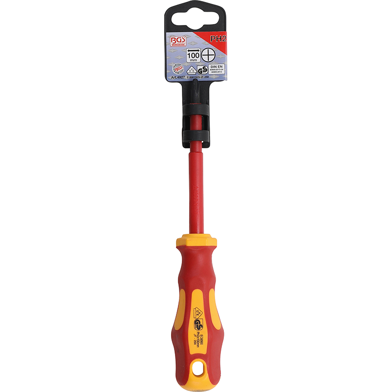 Surubelnita cruce electrician VDE, PH2x100 mm, BGS