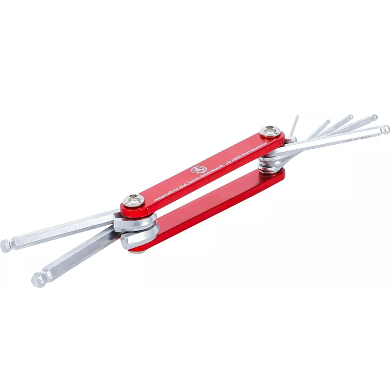 Set 7 chei imbus cu bila, rabatabile, cu suport metalic, 1.5 - 6 mm, BGS