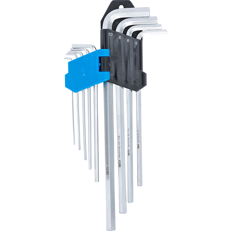Set 9 chei imbus extra lungi tip L, 1.5-10 mm BGS