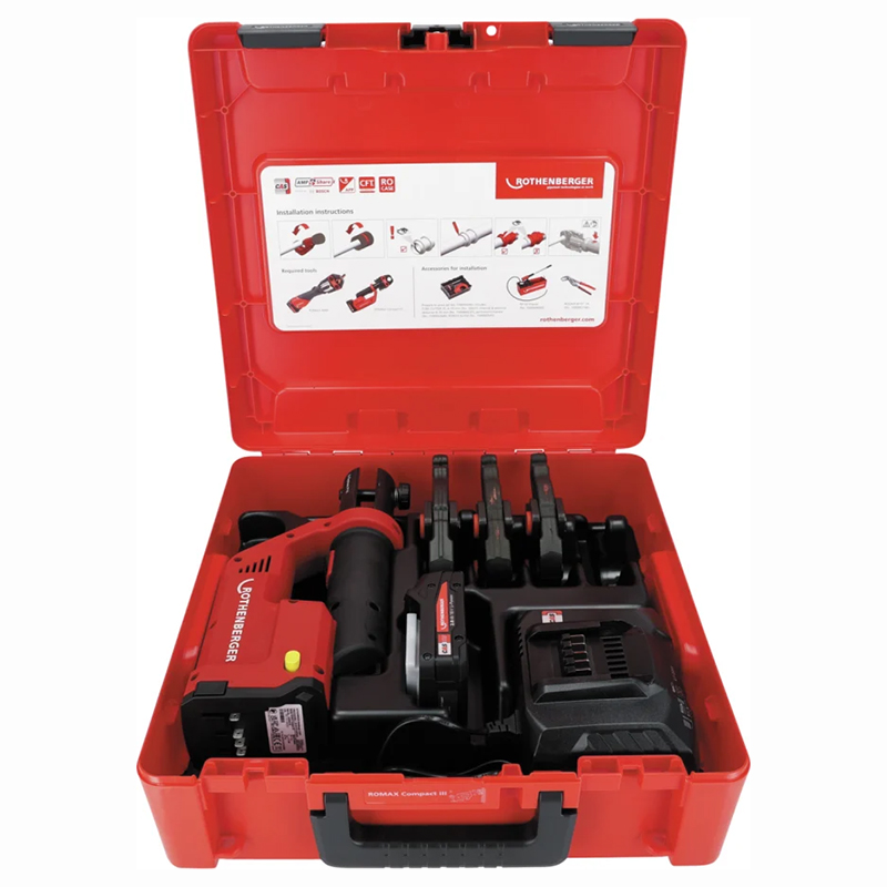 Masina presat/sertizat electrohidraulica ROMAX COMPACT III, SET M15-22-28, 2AH, EU AMP