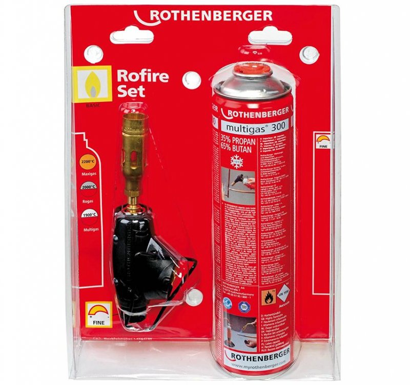Arzator ROFIRE 4, set cu butelie, ROTHENBERGER