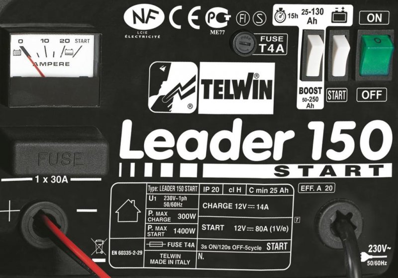 Redresor / Robot pornire auto 230V 12V TELWIN, LEADER 150 START