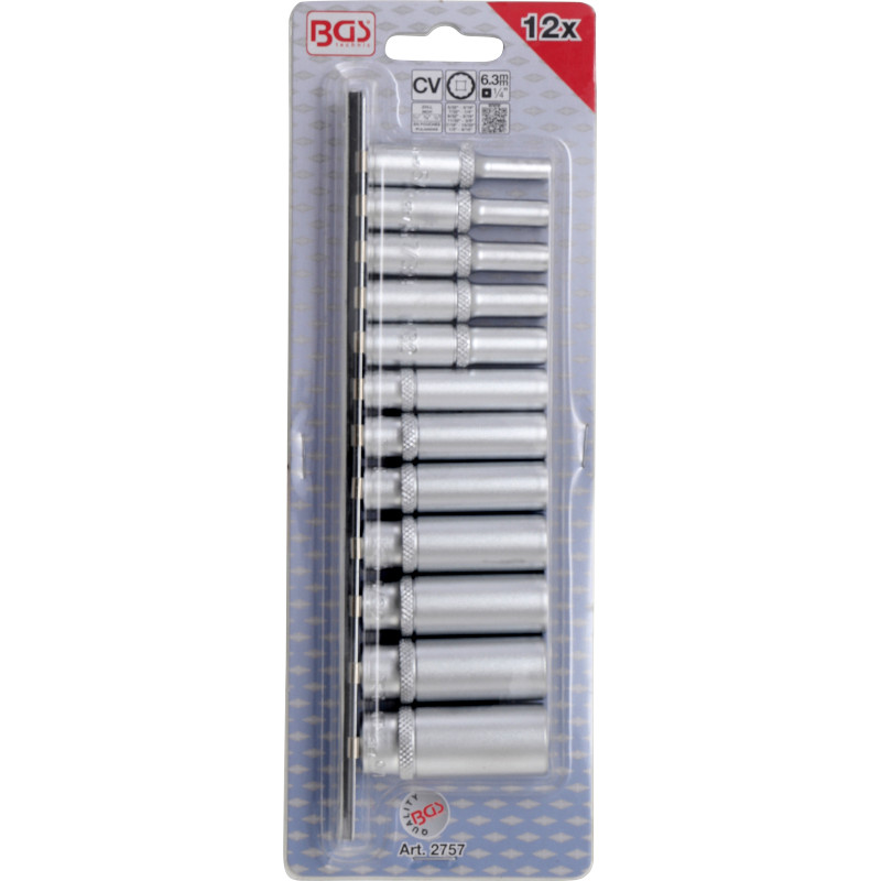 Set 12 chei tubulare lungi 1/4