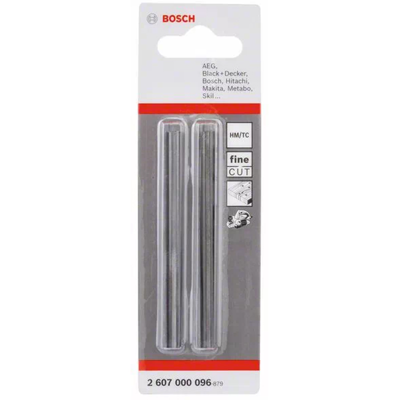 Set 2 cutite rindea HM reversibile, cu carburi metalice, pentru rindele electrice, BOSCH
