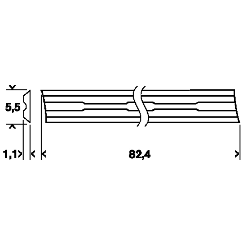 Set 2 cutite rindea HM reversibile, cu carburi metalice, pentru rindele electrice, BOSCH